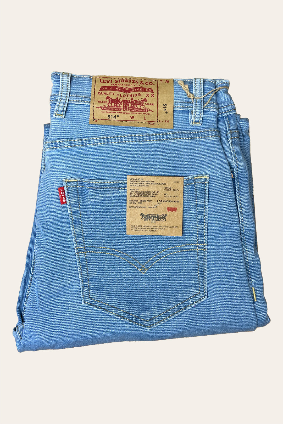 Levi's Straight Fit Premium Wash 1001